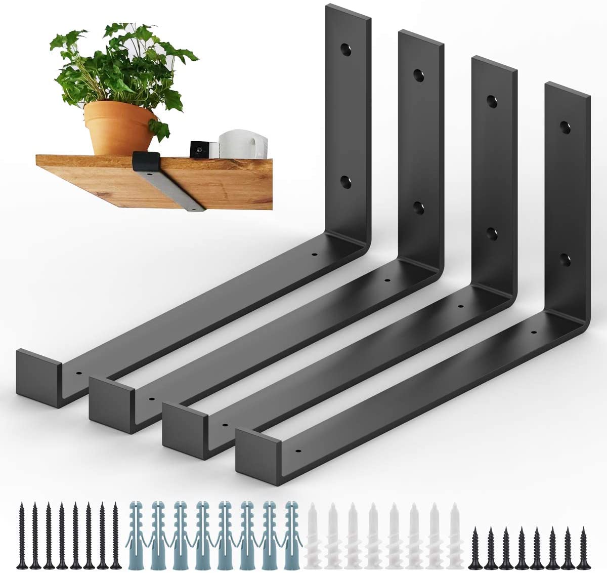 5mm Thickness Steel Q235 Ladder Style Ceiling Mounted Floating Shelf Brackets