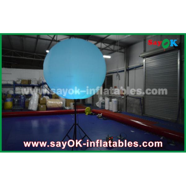 Nylon Cloth Inflatable Lighting Decoration / Halogen Or Led Light Up Balloons