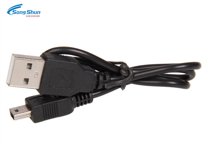 4.0mm Braided Mini USB Extension Cord , Data Transfer High Speed USB Cable