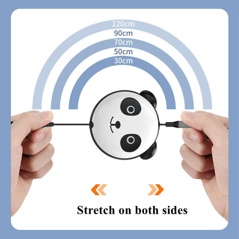 TPE ABS 3A Max Length 1.2m Retractable USB Cord 3 In 1 Gadgets Gift