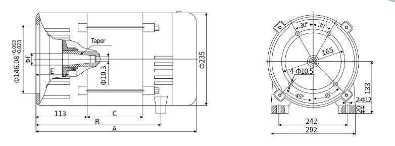 11KW Professional Single Phase Alternator , Dynamo Alternator Long Working Life