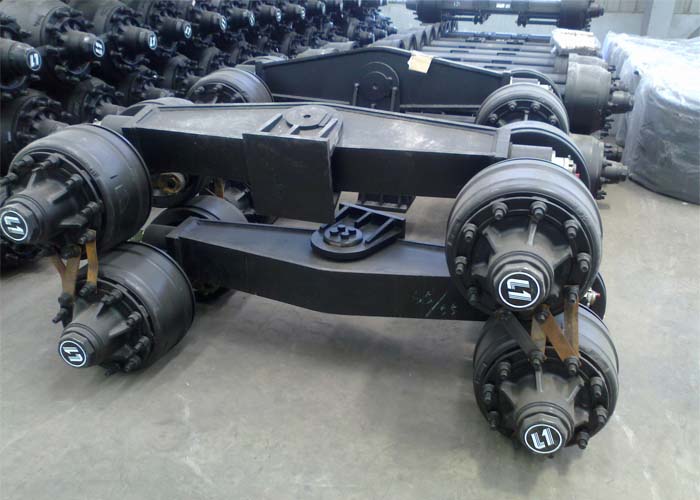 low bed trailer with rigid suspension