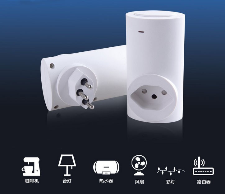10A 230V British led sign remote wifi power outlet socket wireless control