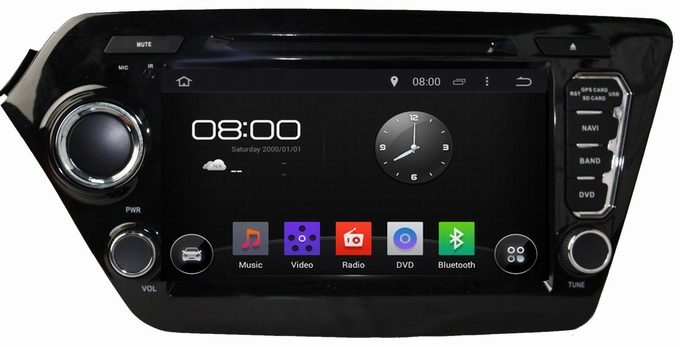 Ouchuangbo Car GPS Sat Nav 3G Wifi Touch Screen for Kia K2 /RIO 2011-2012 DVD Radio Bluetooth SWC OCB-8044D