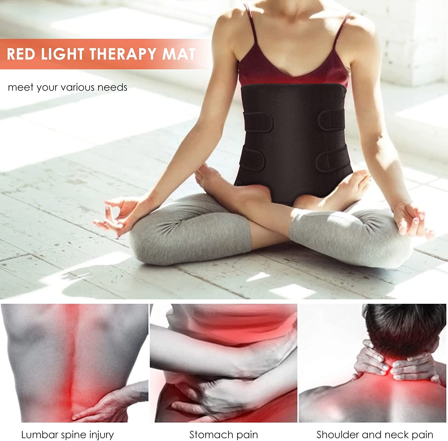 ODM 660nm / 850nm Infrared Red Light Therapy Belt For Horse Pain Relief