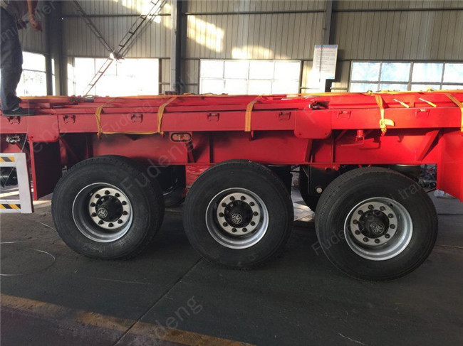 3 axle 40 ton Dropside Semi Trailer , Side Wall Semi Trailer With Single Tire