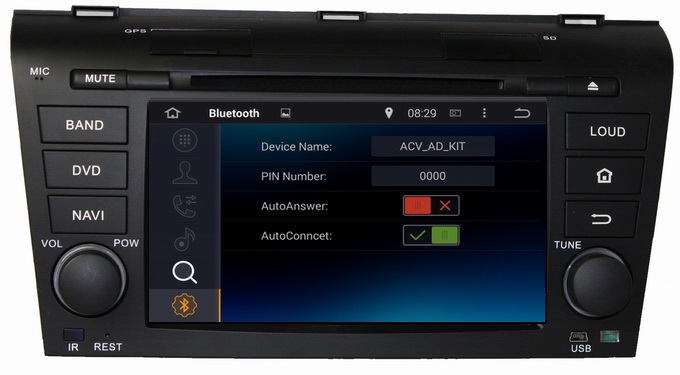 Ouchuangbo Car Radio Multimedia Kit Stereo DVD Player Android 4.4 for Mazda 3 2004-2009 OCB-7003D
