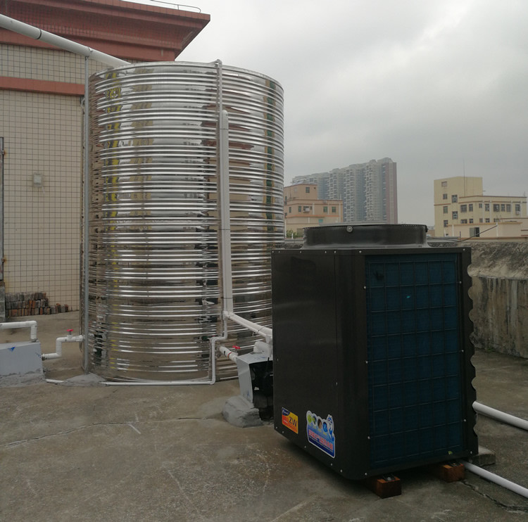 Golden Color Commercial Heat Pump Water Heater 5 KW Heating Capacity