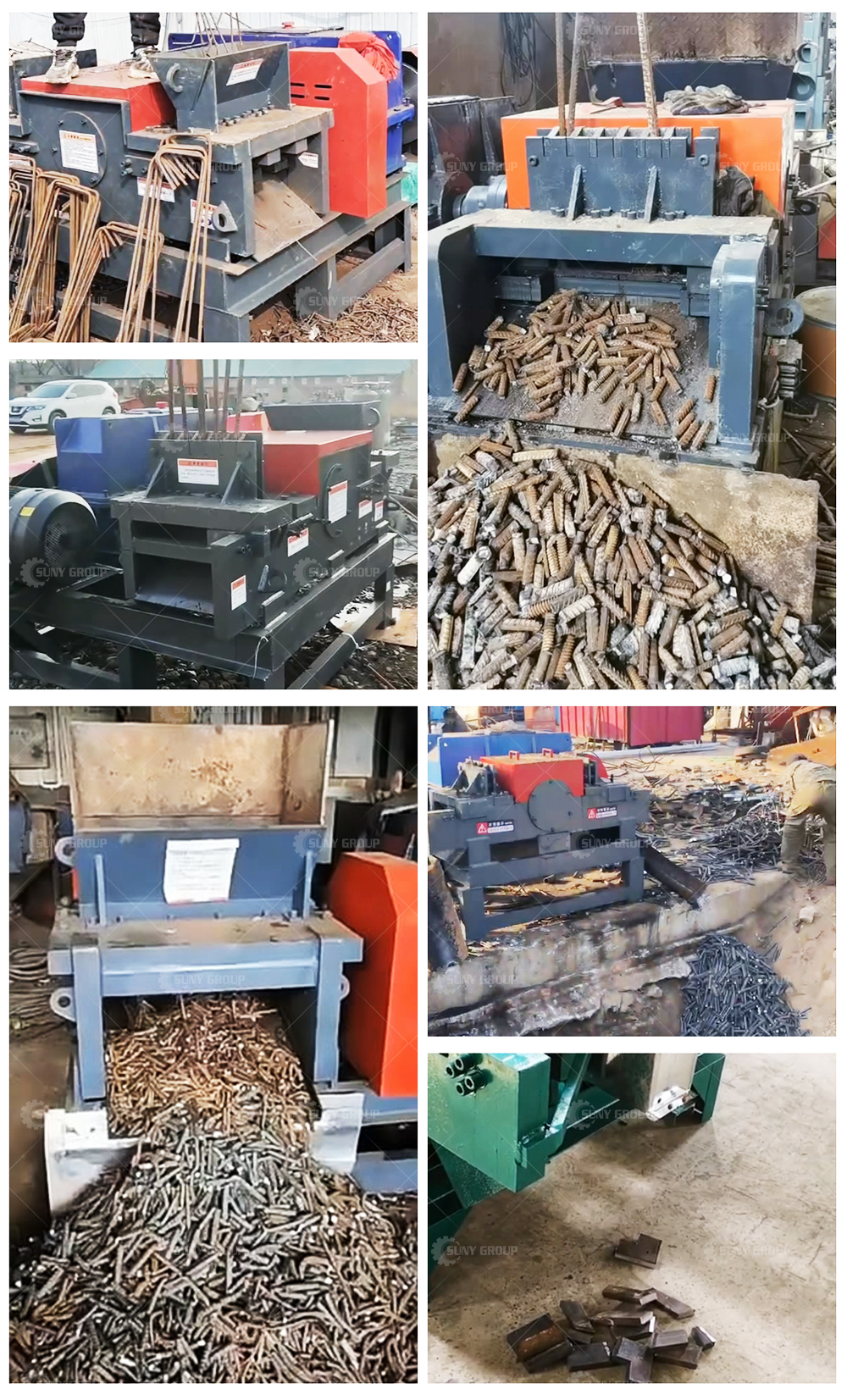Motor Core Components Scrap Rebar Cutting Machine for Home and Steel Granule Recycling