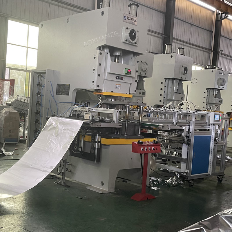 Aluminium Foil Big Dinner Box Cup Forming Machine Full / Semi Auto