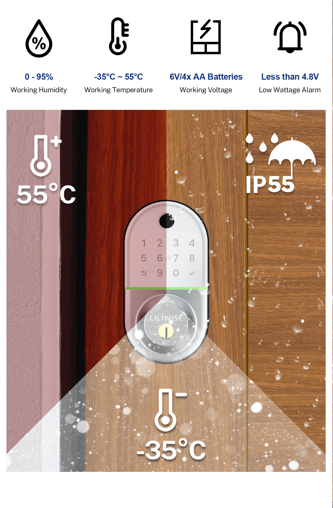 Inteligente Bluetooth Digital Door Lock For Apartment Hotel