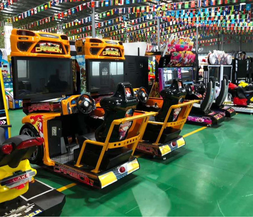 Fun City Amusement Car Racing Game Machine 2 Players 200*180*210CM