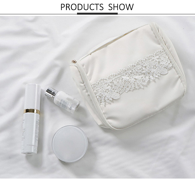 Luxury Stain Pouch Gift Bag Custom Beauty Travel Hanging Bag Large Capacity
