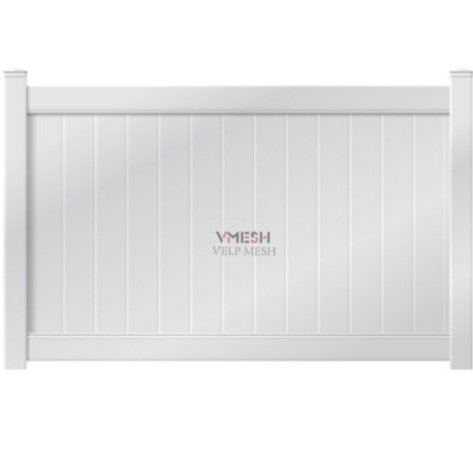 Weatherproof Natural PVC Vinyl Privacy Plastic Fencing For Garden And House