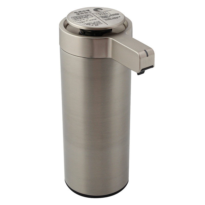 OEM SUS304 Contertop Battery Operated Sanitizer Dispenser Brushed Gold