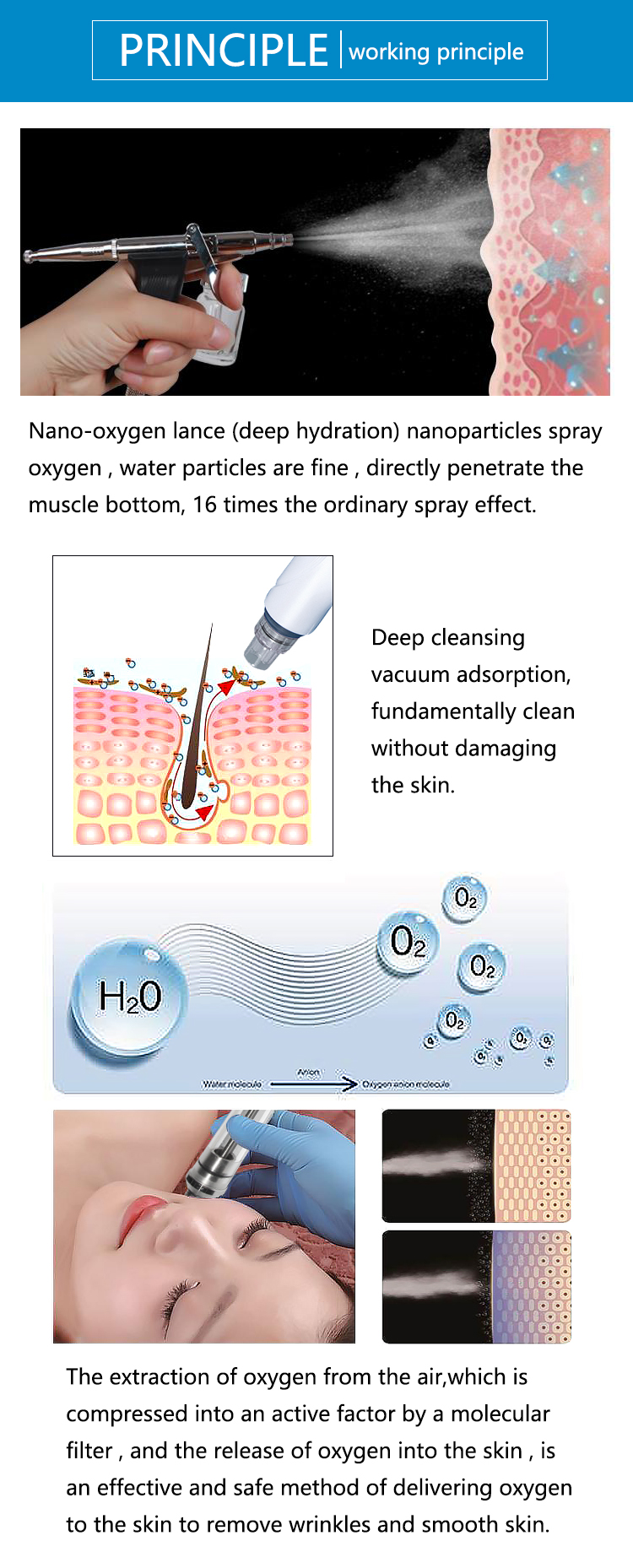 radio frequency facial beauty machine RF bio ultrasound therapy for face moisturizing scar removal