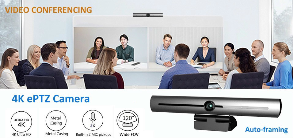 AI Smart ultra HD 4K EPTZ USB 3.0 Camera Audio video Conference webcam 4k AI Smart ultra HD 4K EPTZ USB 3.0 Camera Aud