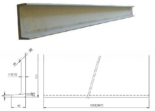 Dry Container Parts 6mm Corten Steel Rear Outer Container Corner Post for ISO Dry Cargo Shipping Container Accessories