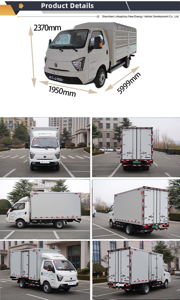 Feidi Di Tu EF3 Pure Electric Mini Truck White Color 250km Cruising Range Large Space
