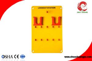 China Combination Lockout Tagout Station Center Lock Filling Cabinet of 10 Locks with HASP and Tagout on sale