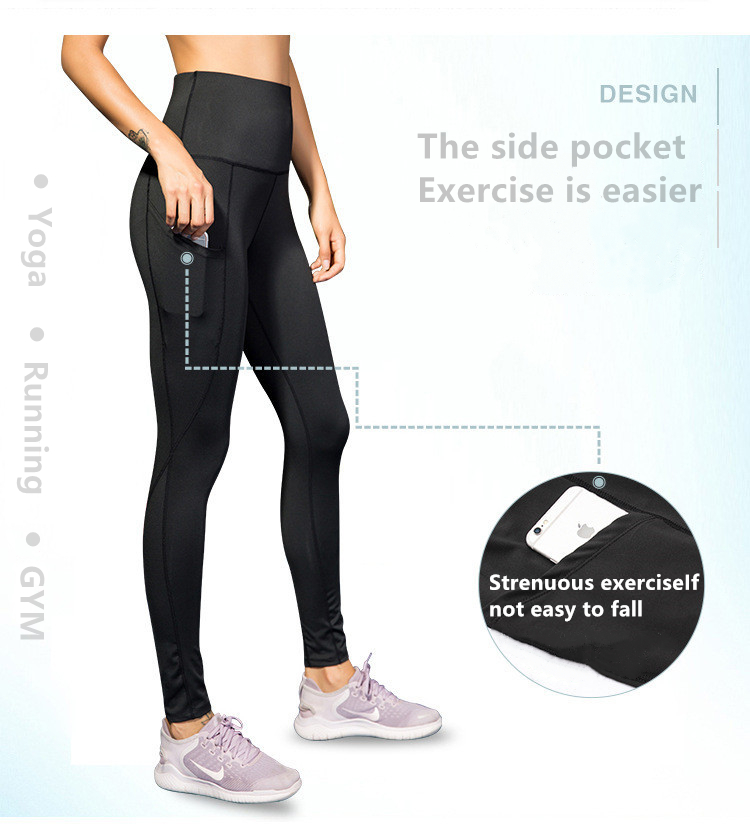 Women'S 5/7/10 Points High Waist Side Pocket Blank Jogging Suits Wholesale Training Jogging Wear