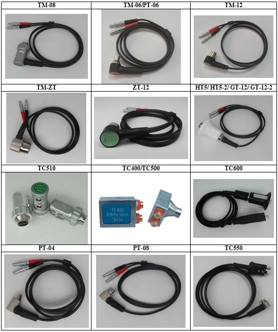Tm Type Thickness Probe Dual 10mm Crystal Size Operating Temperature 150 Degree C