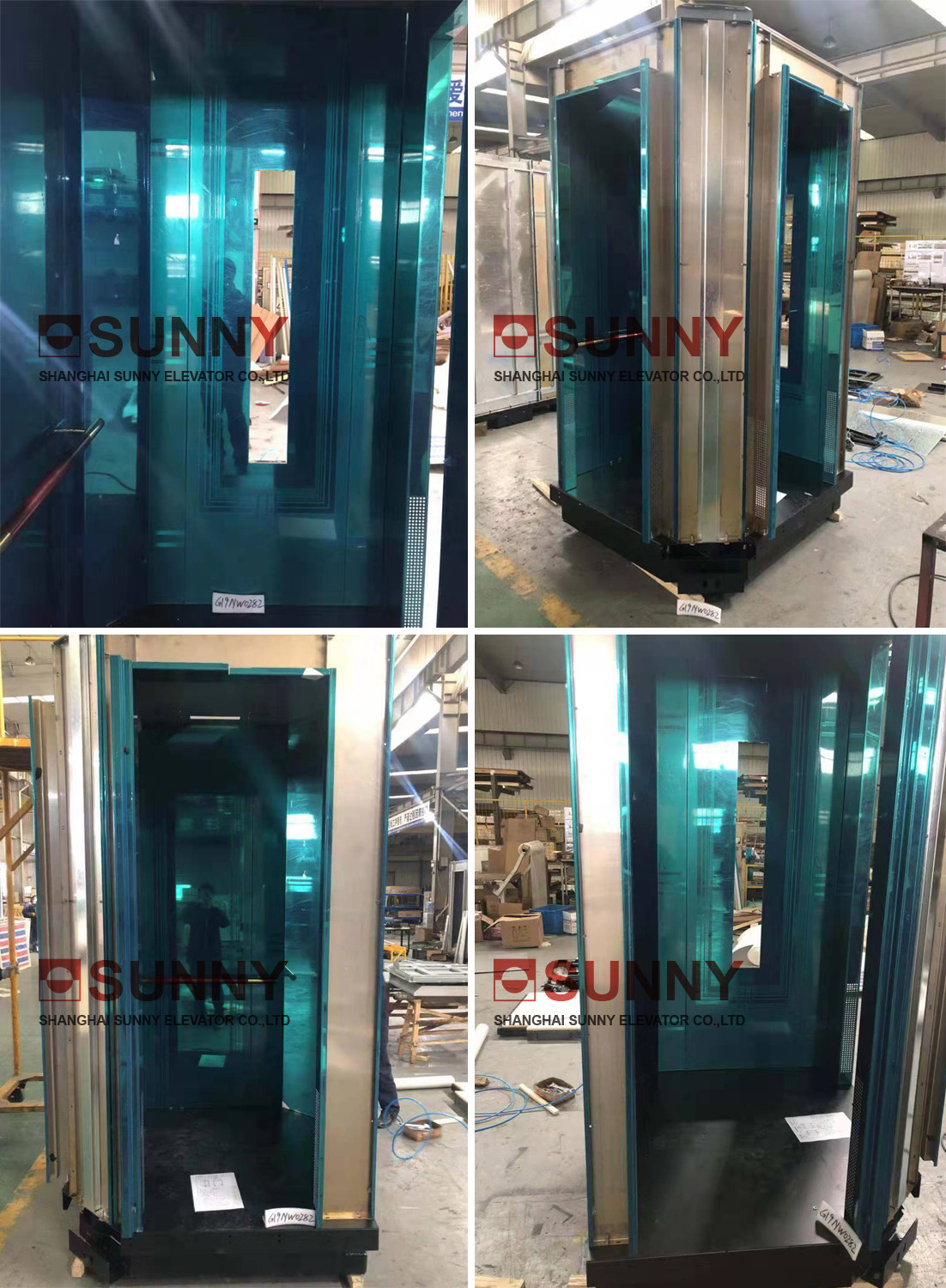 Computerized 5-21 Passengers MRL1600kg AC VVVF Inverter Elevator