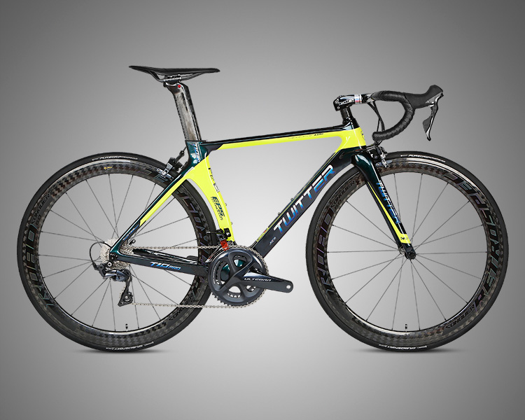 R8000 Groupset Carbon Fiber Road Bike 22 Speed Holographic Frame Carbon Wheel