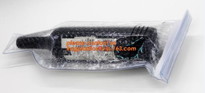 Anti-Shock Reusable Plastic PVC Inflatable Bubble Liner Protective Pac Red Wine Bags Protector For Fragile bagease pack