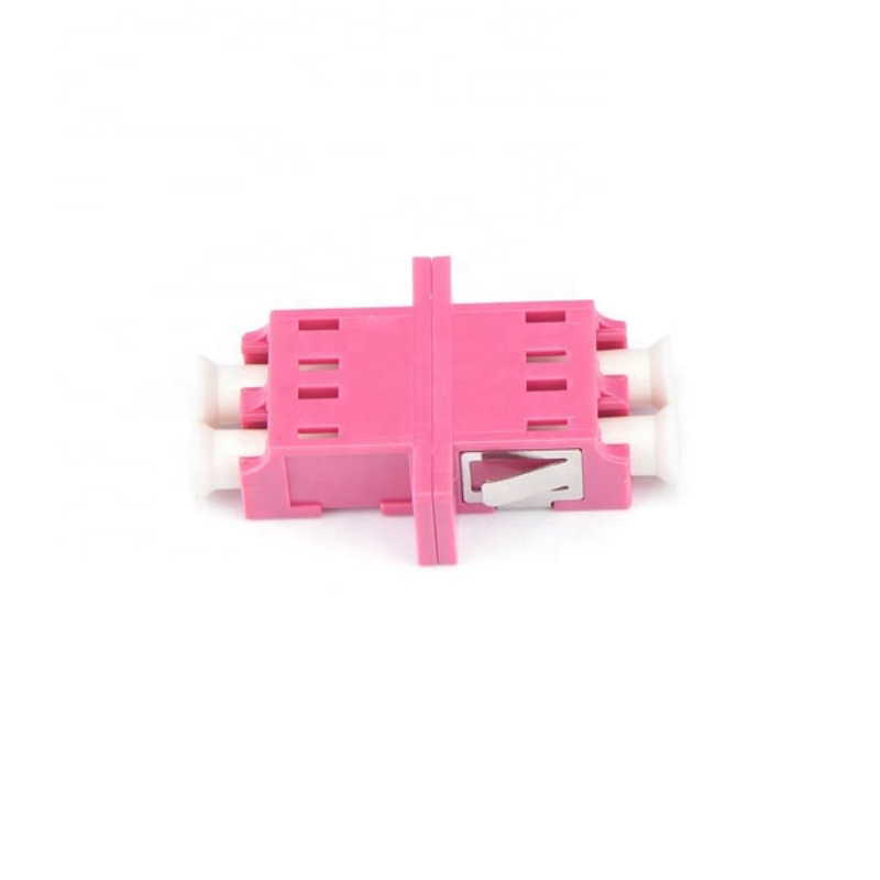 OM3 LC Adapter Connector Type Split PBT Optical Fiber Connector for FTTH