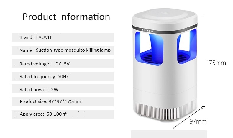 Foshan supplier rechargeable USB photocatalysis insect killer lamp LED cordless bug zapper