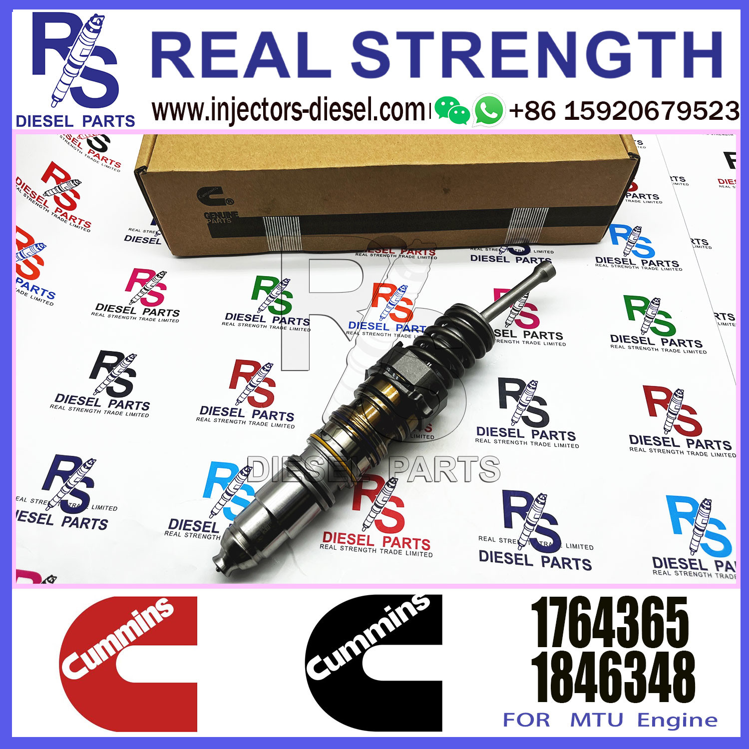 Diesel Injector Unit Injector 1473430 4076912 1521978 3331153 1764365 For Cummins