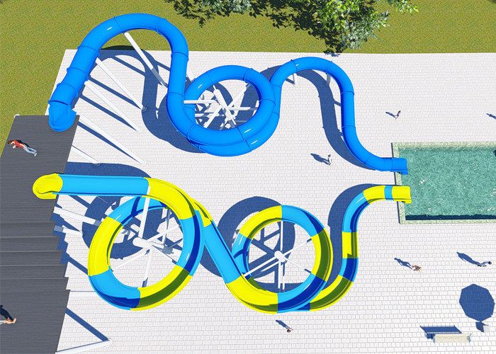 High Platform Water Park Design Slide , Amusement Park Design Construction Team