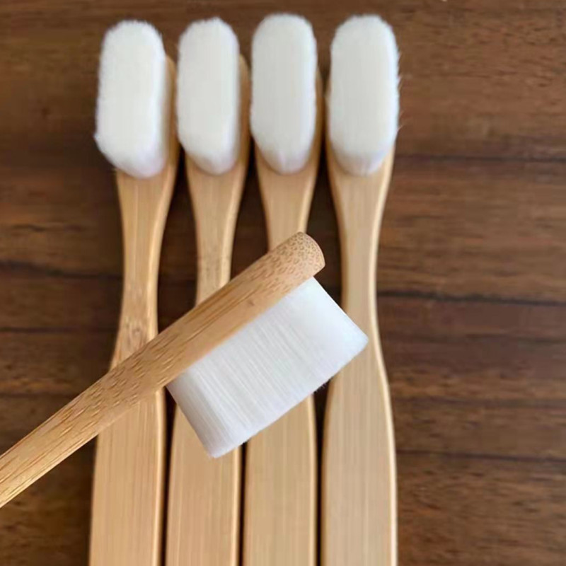 ECO Soft Bristle Bamboo Toothbrush Reusable With Laser Engraved Logo