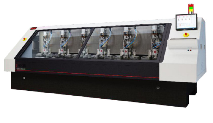 6 Spindle CNC PCB Drilling Machine , 160k-180krpm Automatic Drilling Machine
