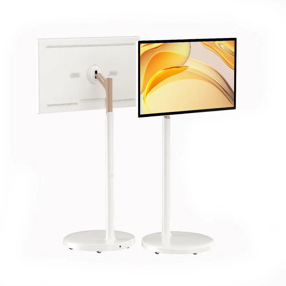Touch Screen Advertising Display 21.5 27 32 Inch Movable Rechargeable Lcd Standbyme Smart Tv