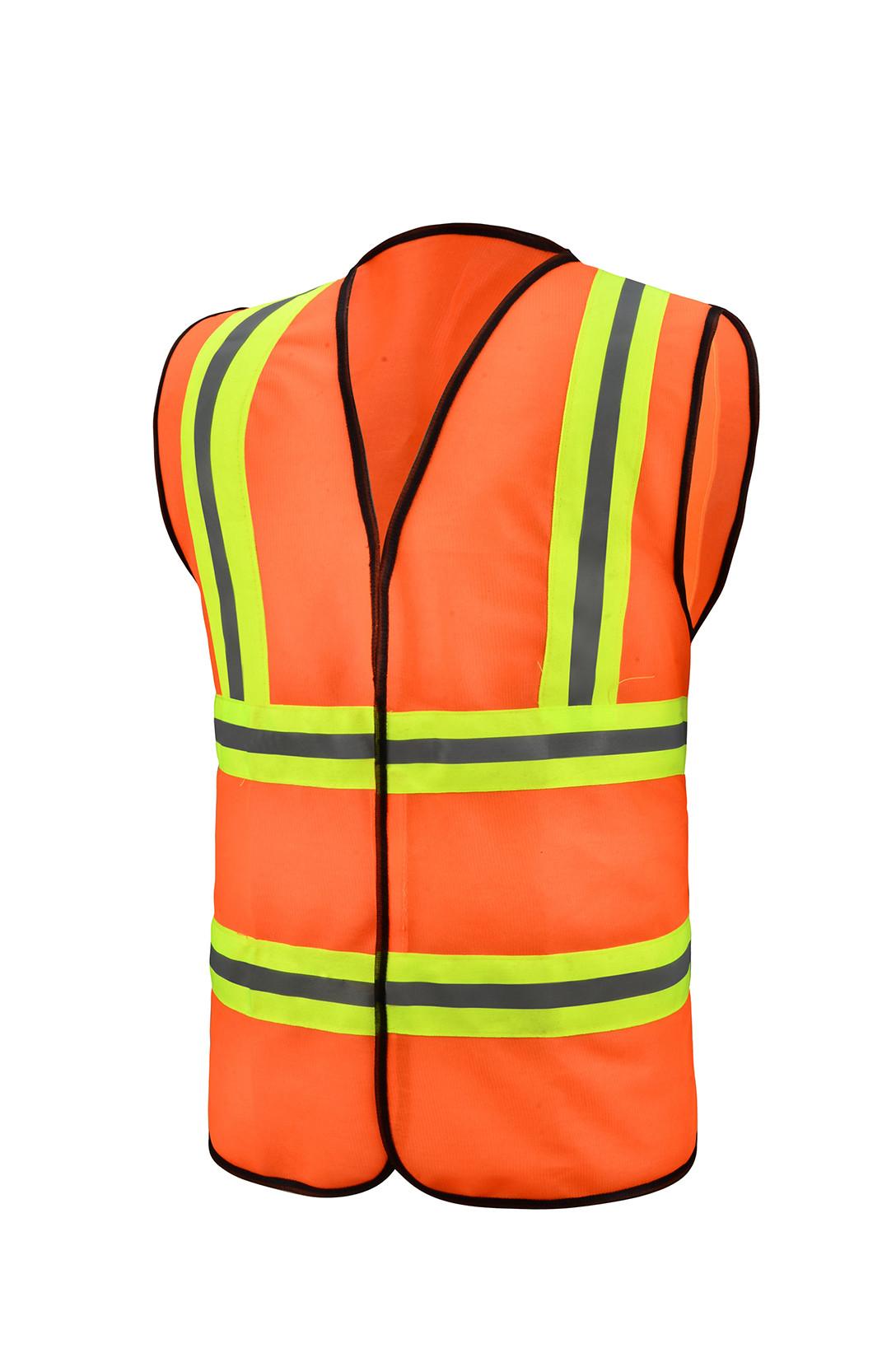 120g/110g Polyester Safety Vest Orange Safety Vest For Road Construction