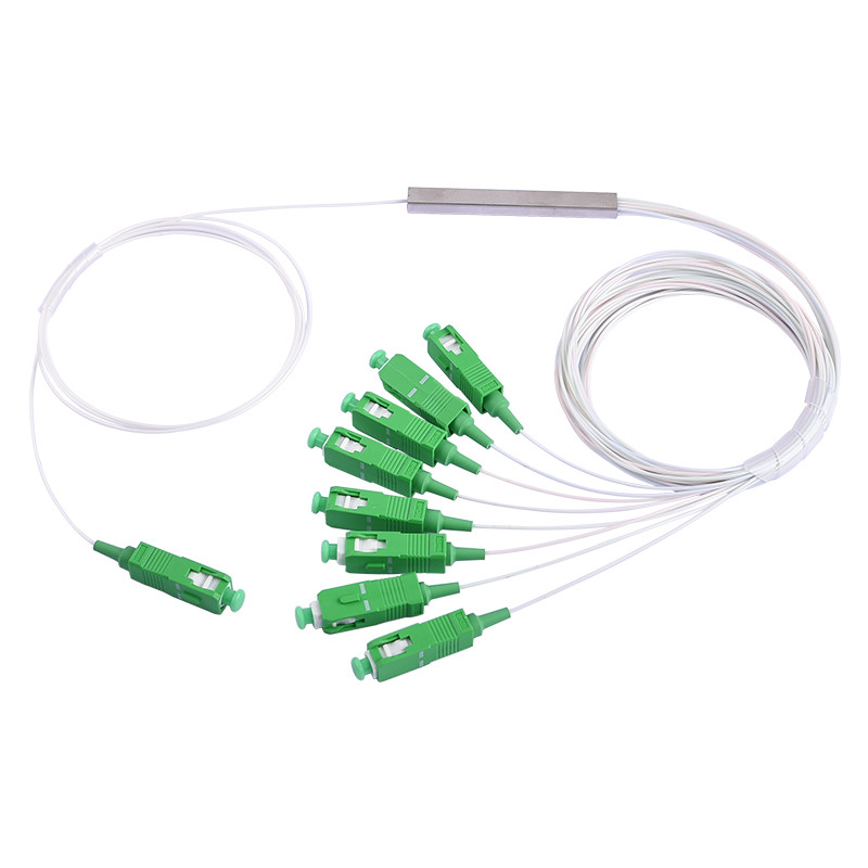 1x8 1x16 1X64 SC/APC Connector Steel Tube PLC Fiber Optic Splitter