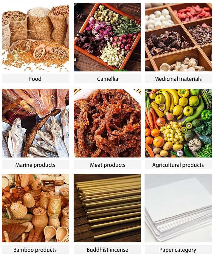 Electric Chili Vegetables Fruit Fish Timber Drying Machine Industrial 8P