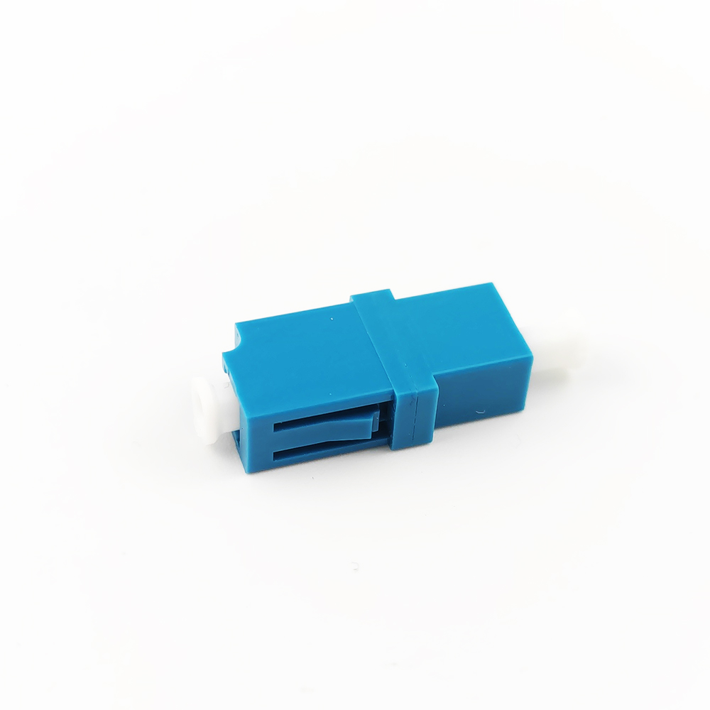 FTTH Duplex LC UPC Optic Fiber Adapter 2 Port Coupler PBT Earless Design for Networking