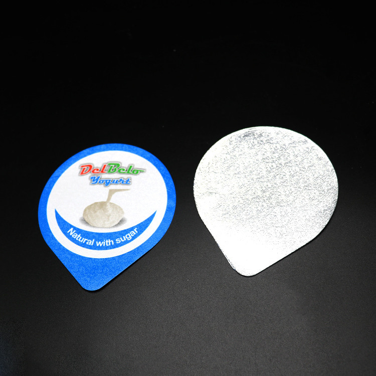 75.5mm Die Cut Foil Lidding VMPET Yogurt Lids Recyclable Anti Acid