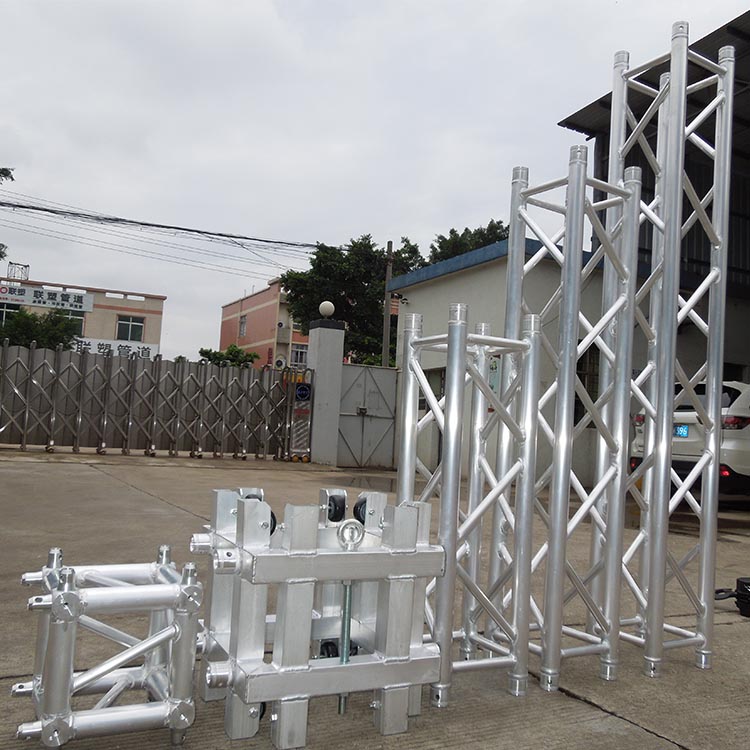 Customized F34 Aluminum Square Truss Segment with 15-18 Degree Hardness and OEM Main Tube