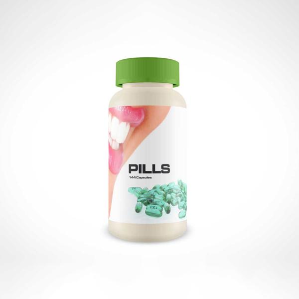 PVC Adhesive Private Matte Lamination Pill Bottle Label