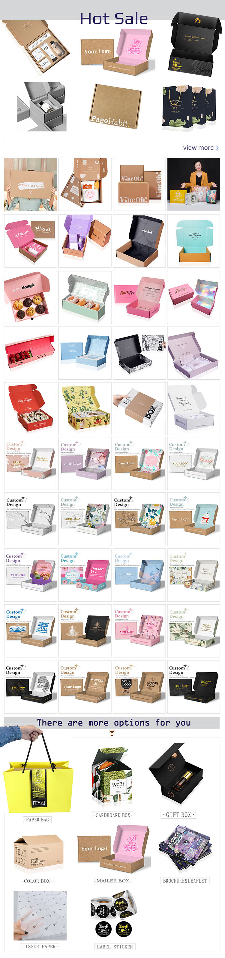 Classic Corrugated Board Gift Wrapping Boxes Recyclable Custom Logo