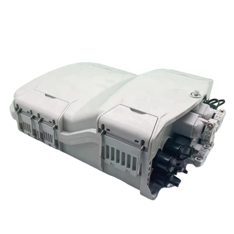 IP65 Outdoor Waterproof Fiber Optical Equipment Black Type Optical Fiber Distribution Box