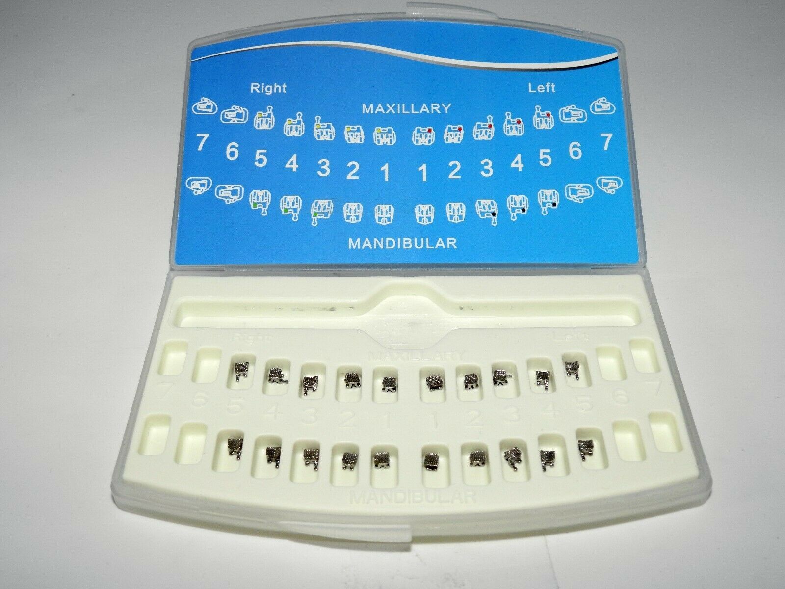 0.022 345 Hooks Metal Dental Braces Passive Self Ligating Roth Type