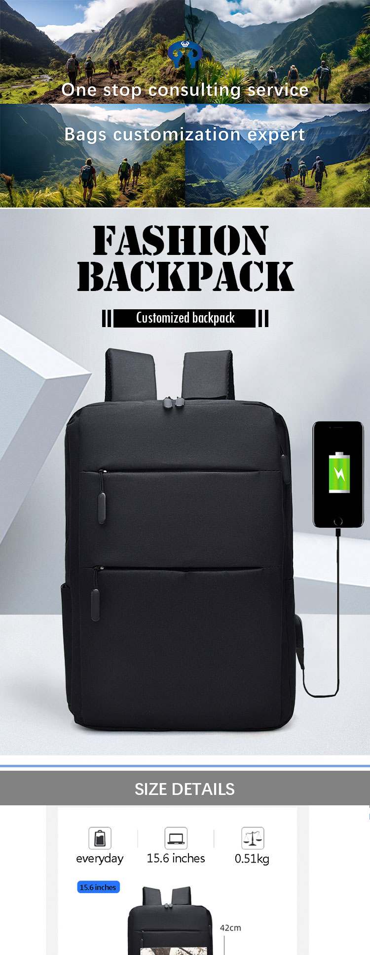 Sympathybag Waterproof Business Backpacks Large Capacity Anti Theft Smart Rucksack