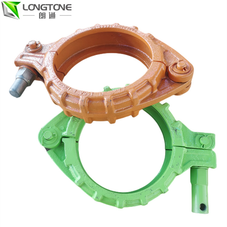 Customized Concrete Pump Clamp Coupling Snap 220 Bar Painting Surface