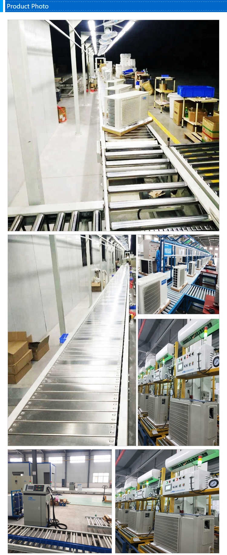 220/380V Air Conditioner Assembly Line for Outdoor Unit Production Streamlined Design