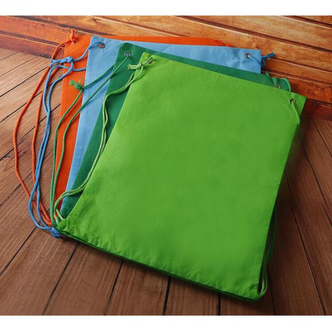 Logo Printed Non Woven Drawstring Bag Custom Drawstring Backpack Recycling